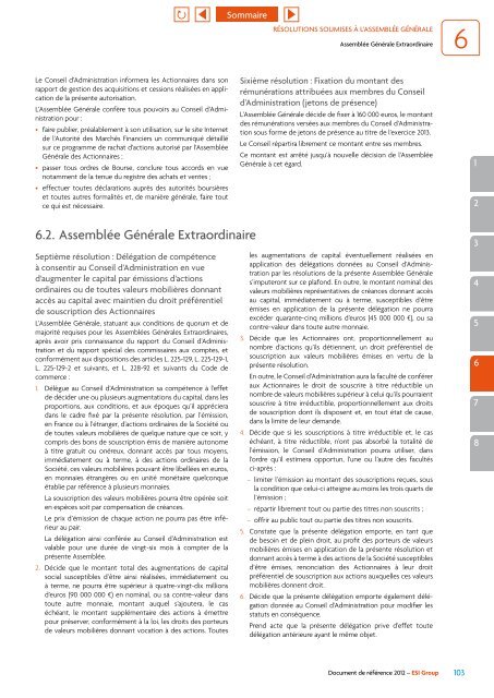 Document de référence 2012 - ESI Group