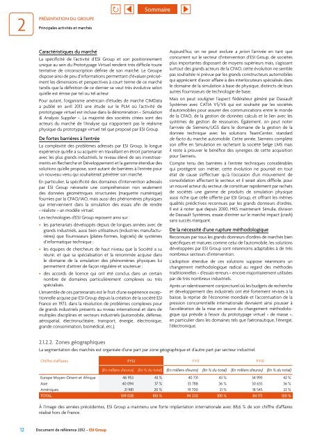 Document de référence 2012 - ESI Group