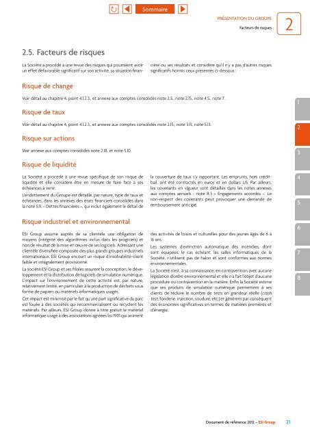 Document de référence 2012 - ESI Group