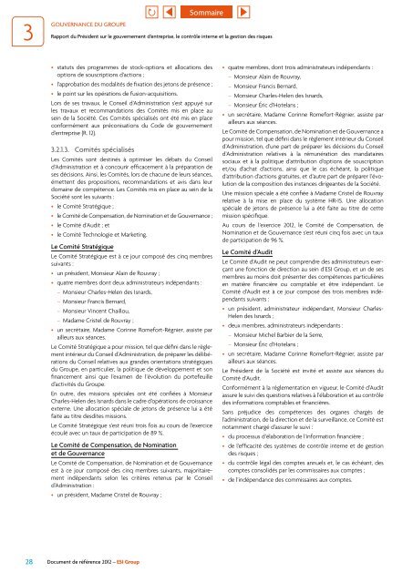 Document de référence 2012 - ESI Group