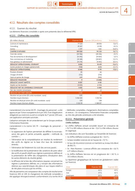 Document de référence 2012 - ESI Group