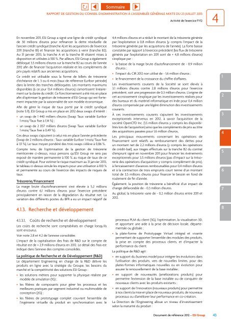 Document de référence 2012 - ESI Group