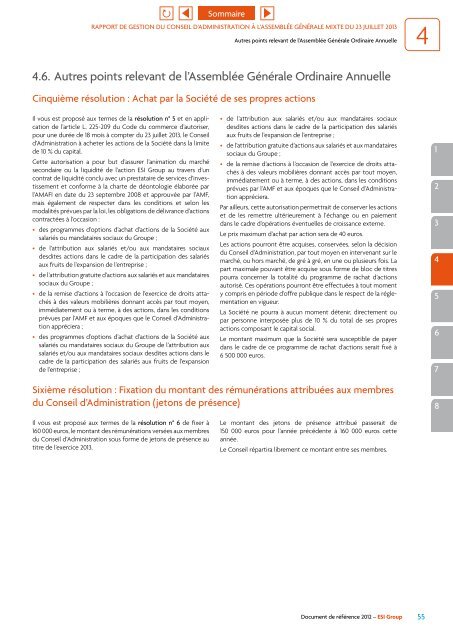 Document de référence 2012 - ESI Group