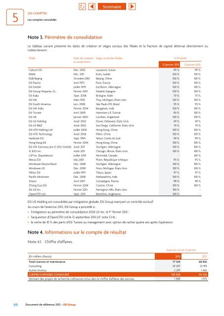 Document de référence 2012 - ESI Group