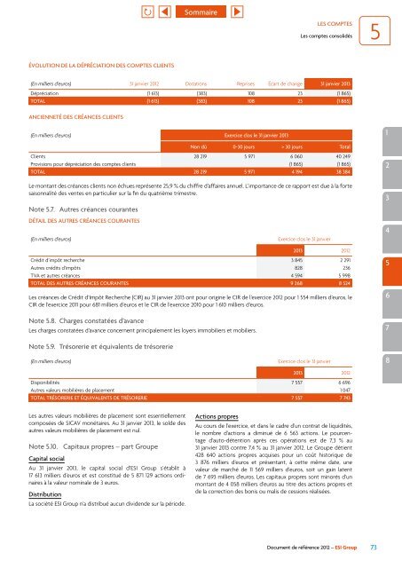 Document de référence 2012 - ESI Group