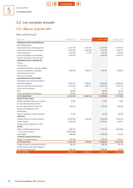 Document de référence 2012 - ESI Group