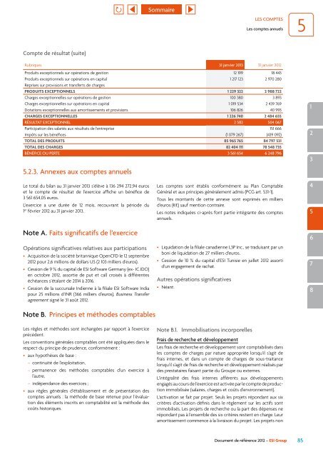 Document de référence 2012 - ESI Group