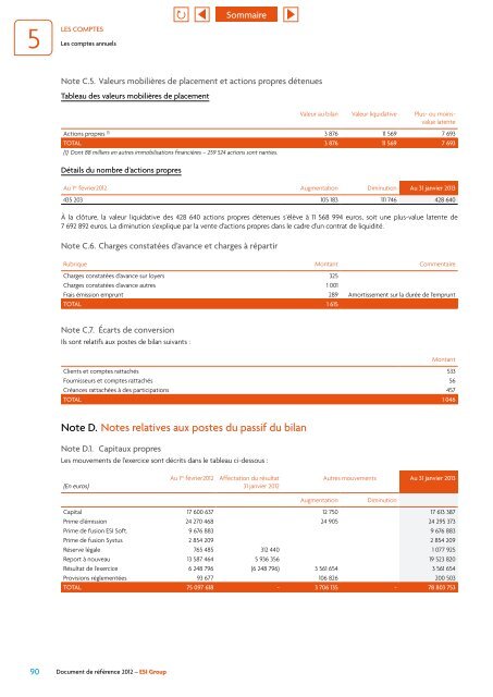 Document de référence 2012 - ESI Group