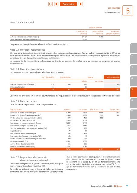 Document de référence 2012 - ESI Group