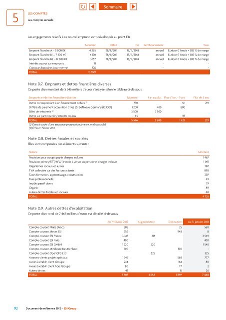 Document de référence 2012 - ESI Group