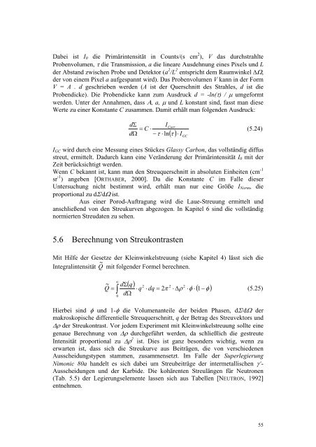 Diplomarbeit Quantitative Analyse des Ausscheidungs- verhaltens ...