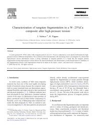 Characterization of tungsten fragmentation in a W–25%Cu ...