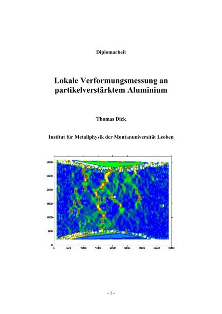 Lokale Verformungsmessung an partikelverstärktem Aluminium