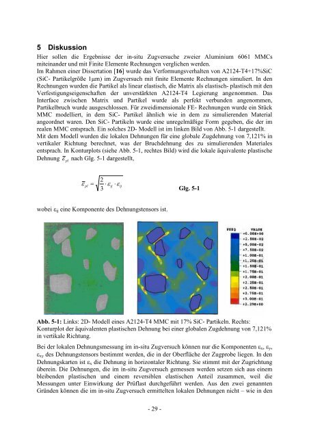 Lokale Verformungsmessung an partikelverstärktem Aluminium