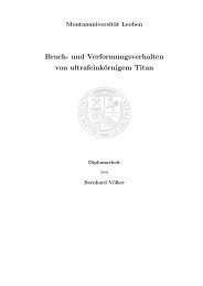 Bruch- und Verformungsverhalten von ultrafeinkörnigem Titan