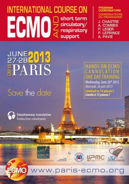 Save the date - ESICM