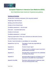 European Diploma in Intensive Care Medicine (EDIC) - ESICM