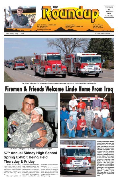 Firemen &amp; Friends Welcome Linde Home From Iraq - The Roundup
