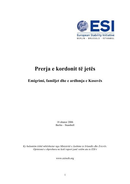 Prerja e kordonit të jetës - ESI