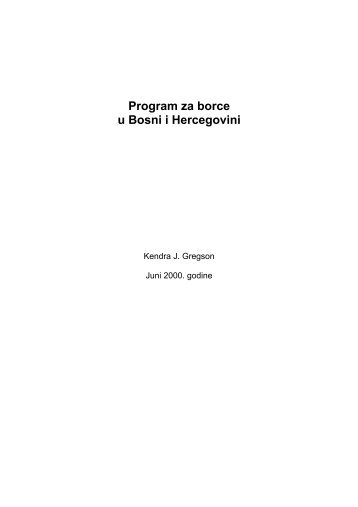 Program za borce u Bosni i Hercegovini - ESI