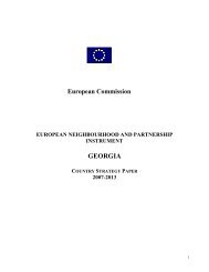 Georgia - Country strategy paper 2007 - 2013 - European Commission