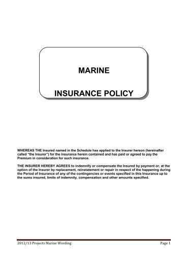 Marine Insurance