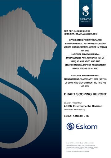 Final Draft Scoping Report - Eskom