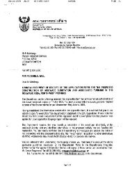 Acknowledgement letter from DEA - Eskom