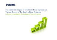 The Economic Impact of Electricity Price Increases on ... - Eskom