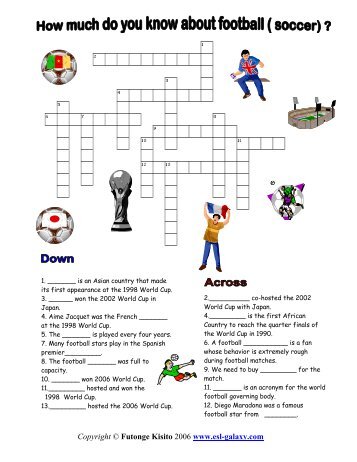 Football Crosswords - ESL Galaxy