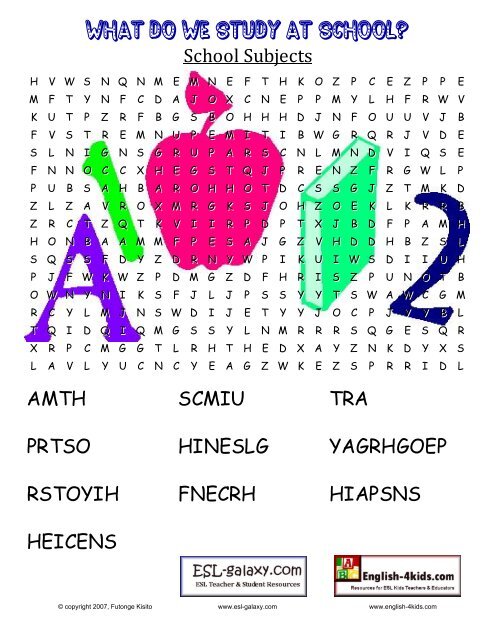 school-subjects-word-search-esl-galaxy