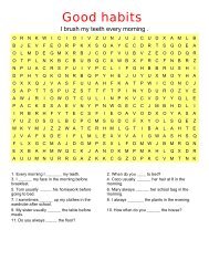 Word Search Puzzles - Habits and Daily routines words - ESL Galaxy