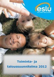 Toiminta - Etelä-Suomen Liikunta ja Urheilu ry