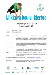 Kiertueen päätöstilaisuus Helsingissä 3.12. - Etelä-Suomen Liikunta ...