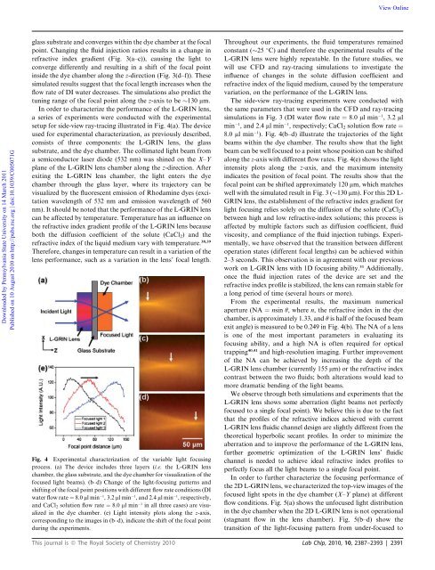 Micro- & nano- fluidic research for chemistry, physics - Engineering ...