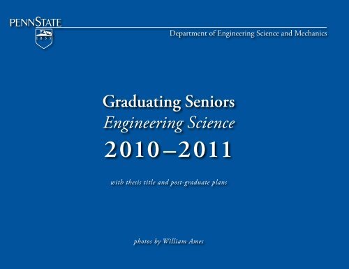 Class of 2011 slideshow - Engineering Science and Mechanics