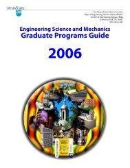 ESM Graduate Student Guide - Department of Engineering Science ...