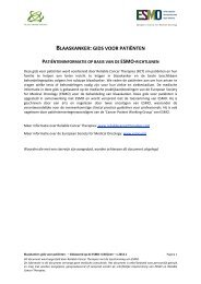 Blaaskanker gids voor Patienten - the European Society for Medical ...