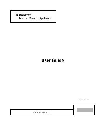 InstaGate User Guide - eSoft, Inc.