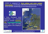 EMSO EMSO is composed by fixed seafloor and ... - ESONET NoE