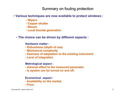 Project Deliverable D50 Report on Best Practices ... - ESONET NoE