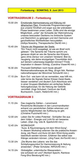 Vorträge - bei esoterikmesse.de