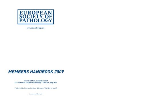 BlueBook 2009.qxd:1 - European Society of Pathology