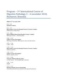 Program – 3rd International Course of Digestive Pathology, 5 – 6 ...