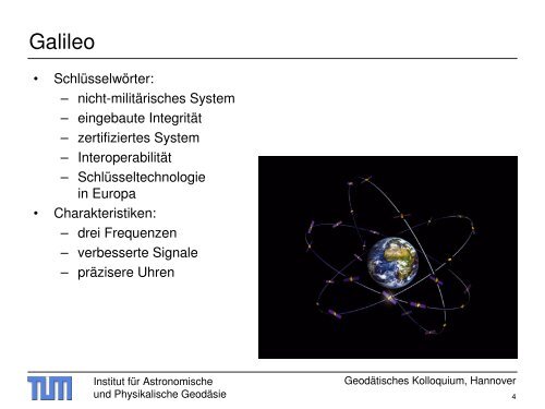 Galileo - Institut für Astronomische und Physikalische Geodäsie ...