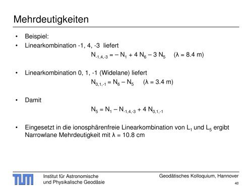 Galileo - Institut für Astronomische und Physikalische Geodäsie ...