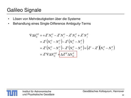 Galileo - Institut für Astronomische und Physikalische Geodäsie ...