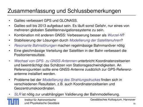 Galileo - Institut für Astronomische und Physikalische Geodäsie ...