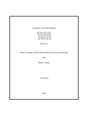 Thesis and Dissertation Templates