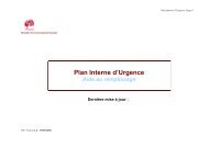 Plan interne d'urgence